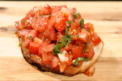Bruschetta with Tomato and Basil | Northstar Cardiff